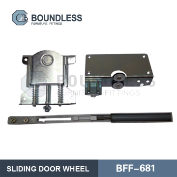 Wardrobe sliding door metal wheels
