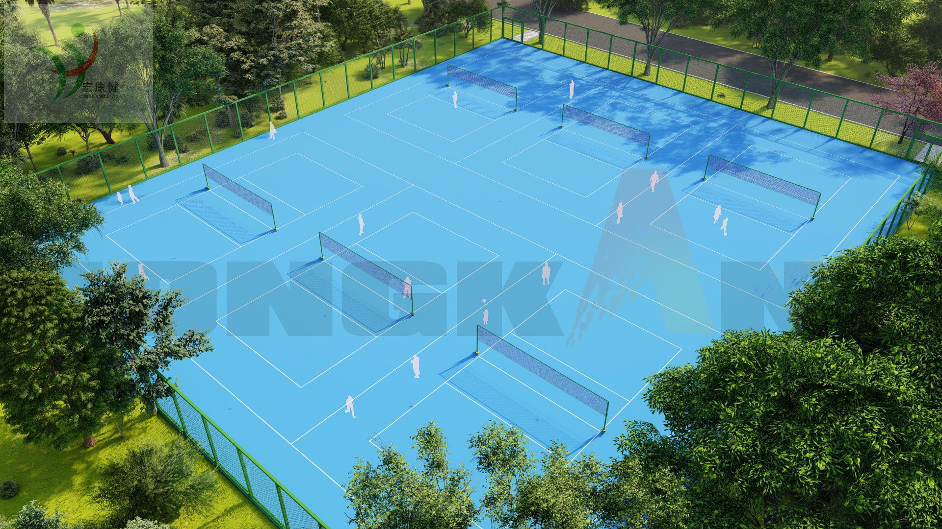 Inground Tennis Net Post for Outdoor Use
