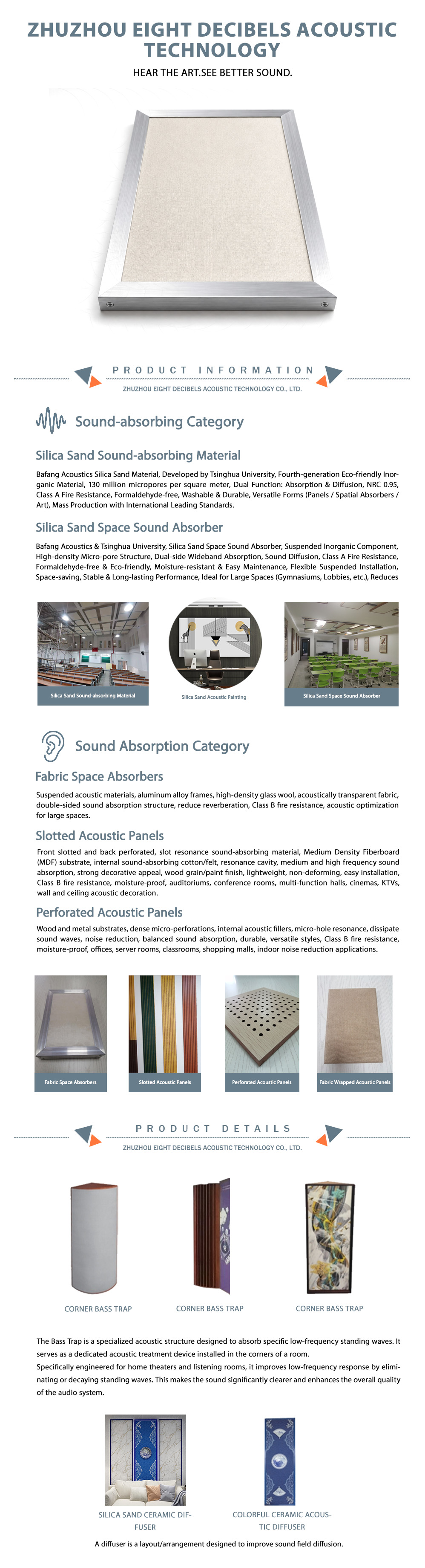 X-Fabric-wrapped spatial sound absorber