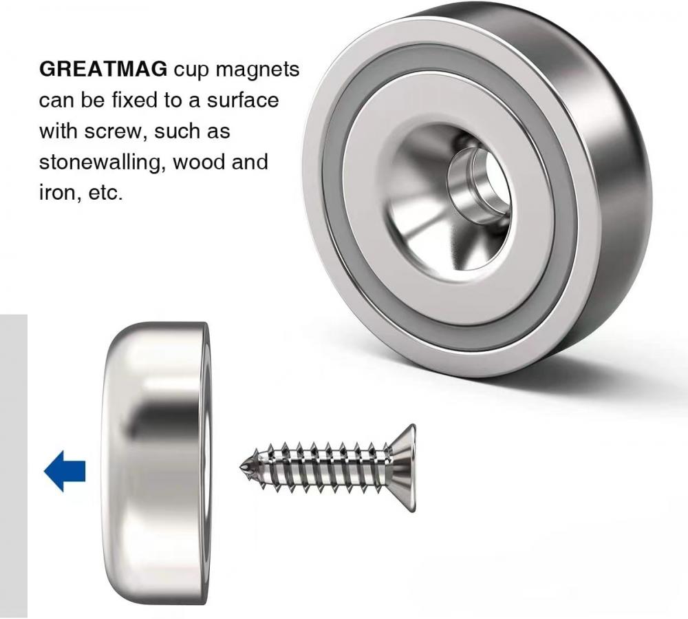 Magnetischer runder Basis-RPM-D60-Pot-Magnet