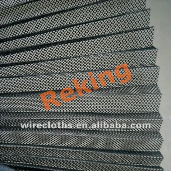 Plisse net window screen