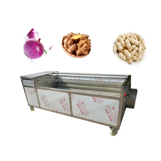 Stainless Steel Brush Roller Cassava Sweet Potato Carrot Ginger Turmeric Potato Washing Peeling Machine