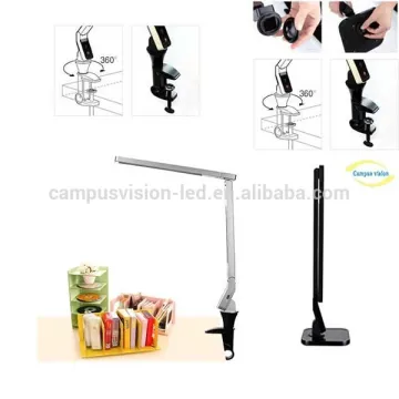 Modern Dimming Touch Led mfga Table Lamp with clamp for reading