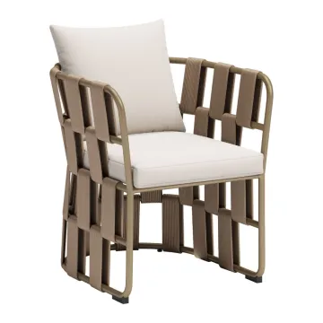 Latest Design Aluminum Outdoor Rope Dining Chairs