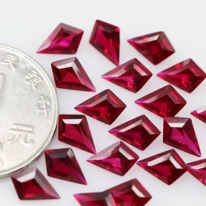 Red Corundum Loose Stone Kite Deep Red Corundum