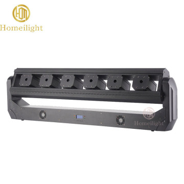 Portable DMX512 6 Eye RGB Beam Laser Moving Head LED Stage Light for Party Disco Shows