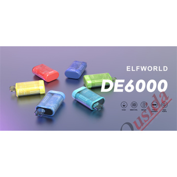 Original Elf World DE6000 Puffs Disposable Vape