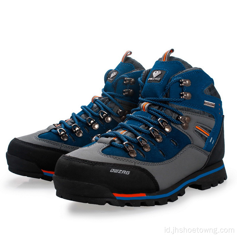 Sepatu outdoor high-top hiking sepatu olahraga pria