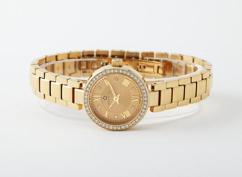Stainless steel Gold PVD women's watches