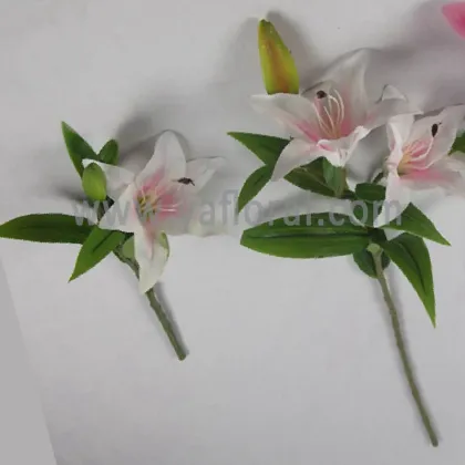 Best-seller Latex lily artificial tiger lily silk flowers for wedding high quality with fresh touch