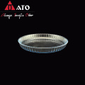 ATO Clear borosilicate round Food Plate For Snack