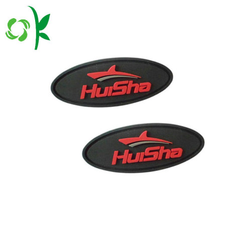 Brand Name Logo Silicone Button Badges for Clothes