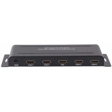 4 ports hdmi splitter with mounting ear support 4k 3D 1080P
