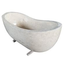 Opulent Freestanding Marble Tub with Handcrafted Design