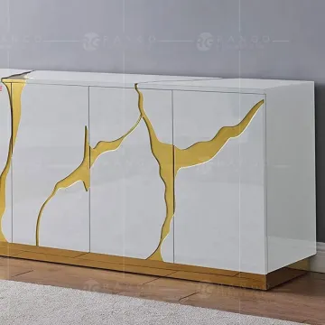 2022 Rose Gold Hallway Table TV Cabinet Console Living Room Furniture