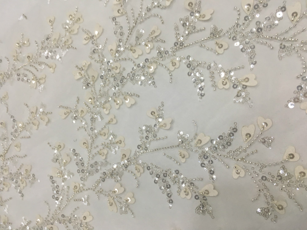 Beads Embroidery Fabric