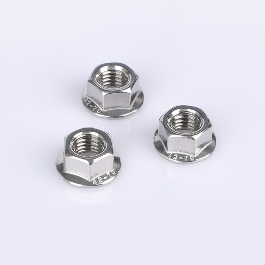 Stainless steel flange nuts (5)