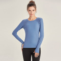 Dames yoga top met lange mouwen Mesh Womens Gym