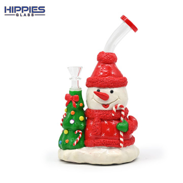 3D Cartoon Dab Rigs with Christmas snowman figure