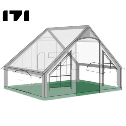 Vango Lomond II 500 Family 8 Berth Inflatable Cheap Canvas Round Tent for Large Shade and Parties