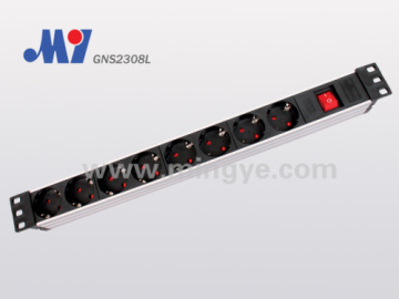 白い Al 合金のシェルを持つ Pdu ソケット