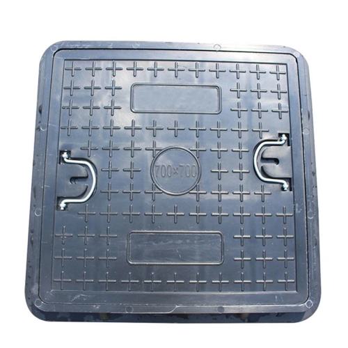 Custom cast iron anti-theft square manhole cover