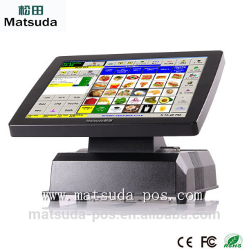 DDR3-2G Touch screen electronic supermarket cash register with mini led or VFD costomer display
