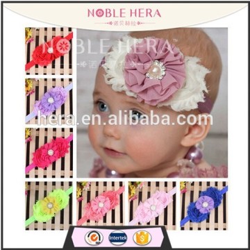 15 Colors avaliable wholesale elastic rhinestone baby flower headband