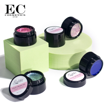 2021 Nuovo gel di budino ad alto pigmento gel senza fluido gel gel solido gel gel per nail art