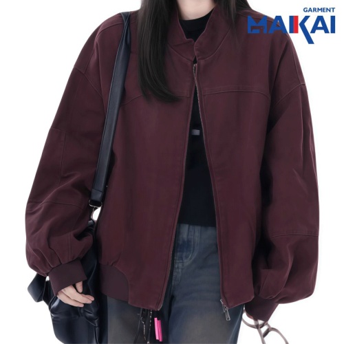 Women's Loose Cargo Jacket for Everyday Wear