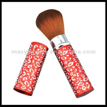 Hot sales face retractable alumi ferrule blush brush