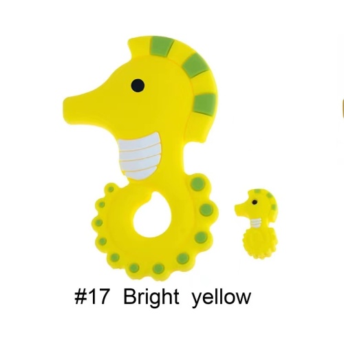 Seahorse Design Toy Pacificier Clip Silicone Teether