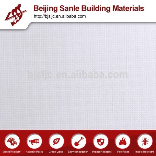 Artistical sound absorption fiber cement ceiling tiles