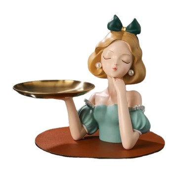 Creative Runaway Princess Girl Tray Ornament Αποθήκευση