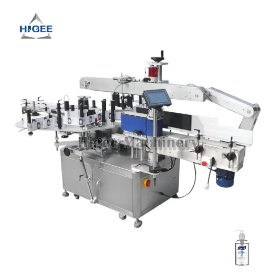 Automatic Double Sides Bottle Labeling Machine for Square Bottles, Round Jars, and Flat Tins
