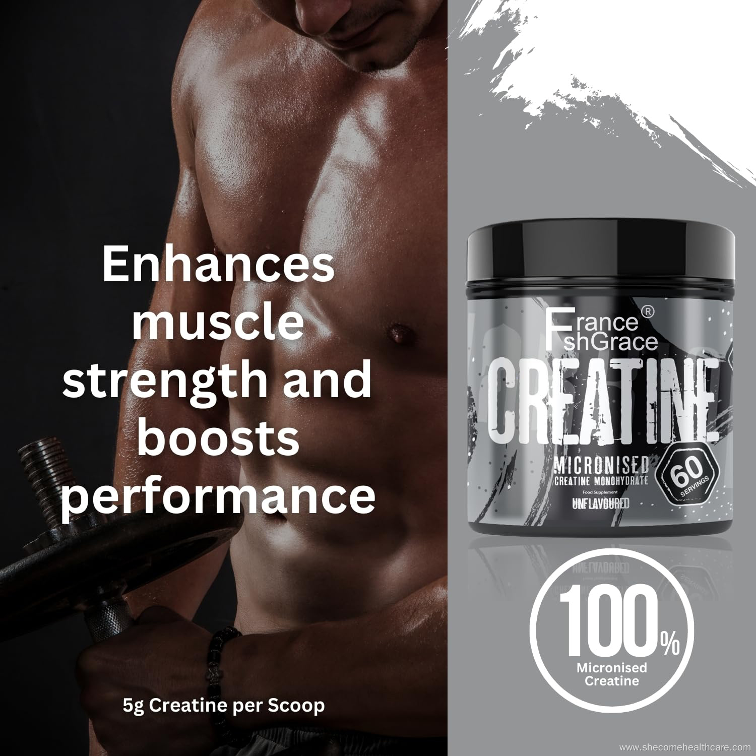Creatine Improves exercise performance Monohydrate powder