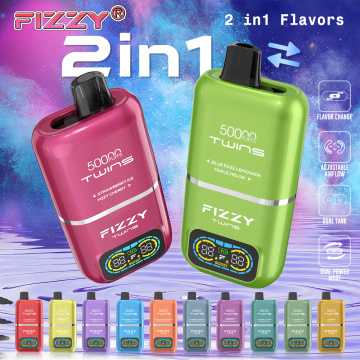 Disposable Vapes Pen Fizzy Twins 50000Puffs Double Flavor