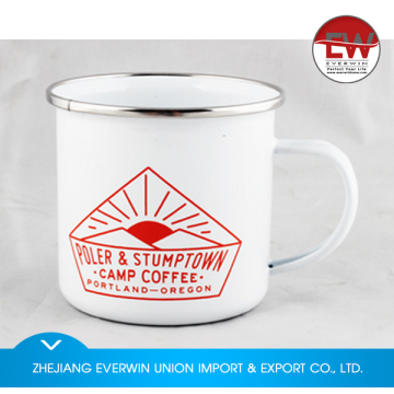 New arrival custom design metal enamel cup 2016