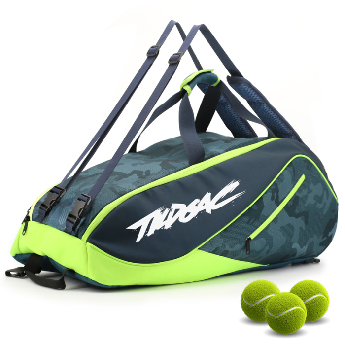 Bolsa de tênis durável com vários compartimentos