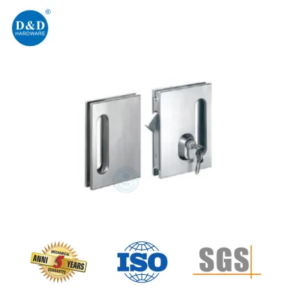 Anti-Theft Stainless Steel Frameless Glass Door Lock