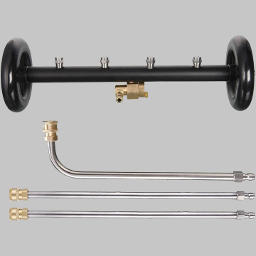 Dual-Function Undercarriage Cleaner - 16 Inch Water Broom for Pressure Washer