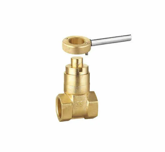Magnetic Lockable Brass Meter Gate Valve Dn15 - 50 1.6 Mpa