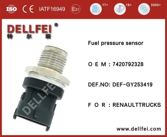 Fuel Common Rail Pressure Sensor 7420792328 for RENAULTTRUCKS