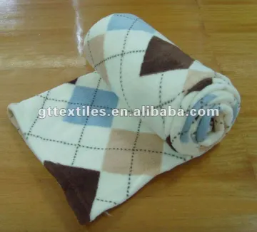 Rotary printing coral fleece blanket