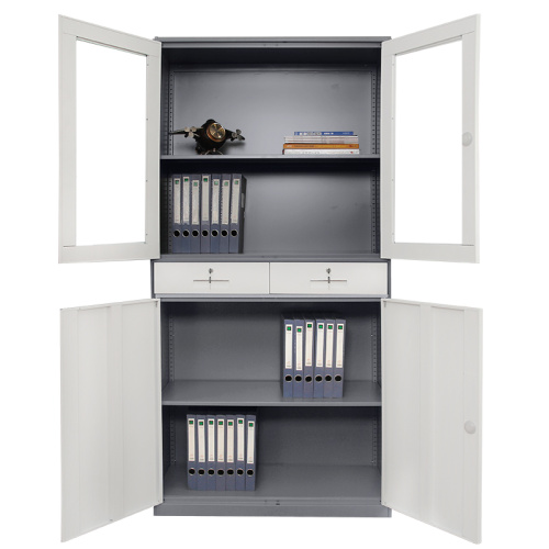 Tall Storage Cabinets with Doors and Drawers
