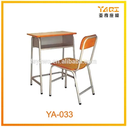 Wood Material and School Furniture Type wood furniture student desk chair in school sets