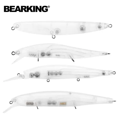 Bearking Unpainted Fishing Lure Minnow Lures Blank