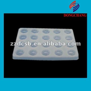 Plastic pp divided blister tray for chocolate biscuit packing with 20 compartments