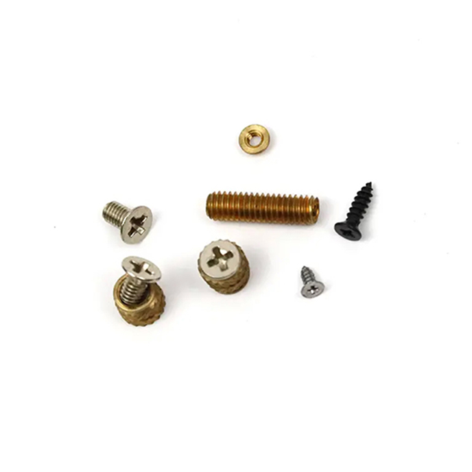 Various types of small screws insert set screws