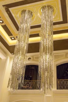 Stylish hallway chandelier glass modern